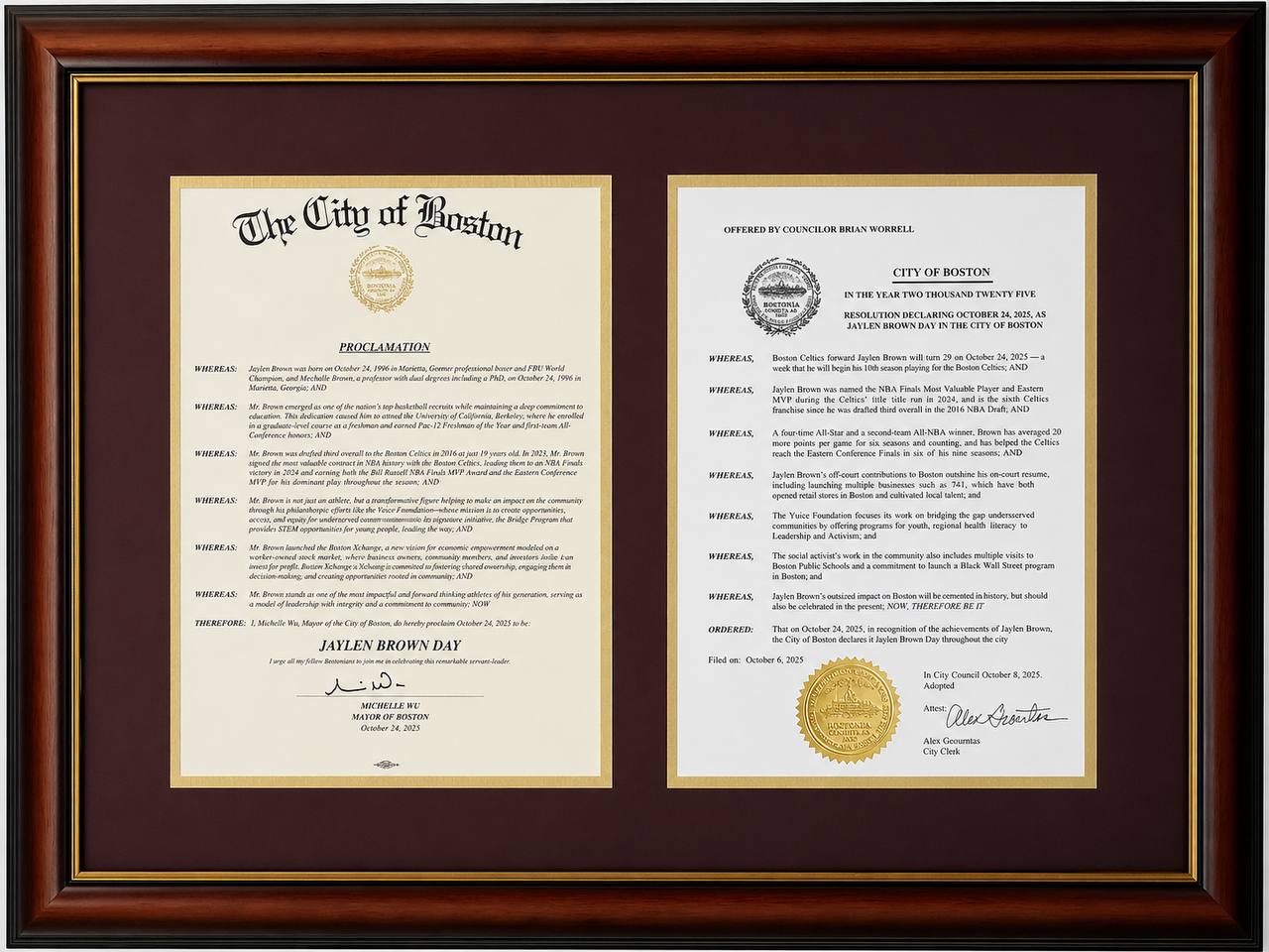 Us Proclamation Frame Proclamation & Plaque Framing in Boston | Citations, Awards | West ...